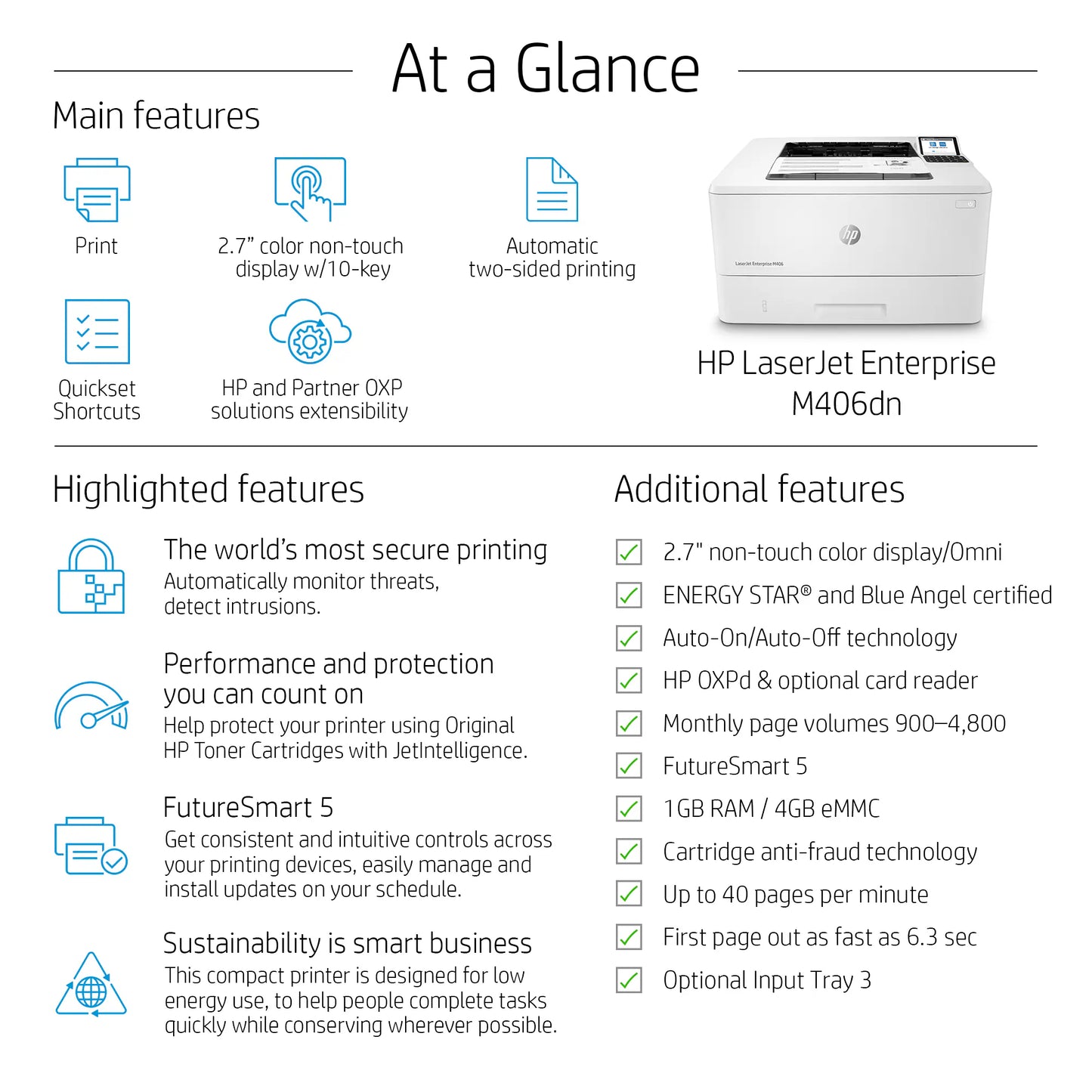 HP LaserJet Enterprise M406dn