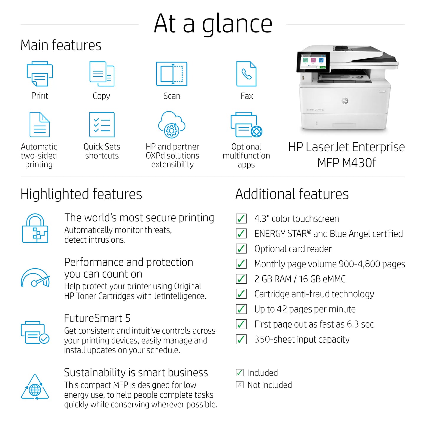 HP LaserJet Enterprise MFP M430f