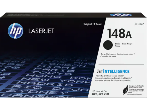 HP 148A Standard Yield Black Original LaserJet Toner Cartridge, W1480A